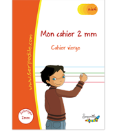 Cahier vierge pour dyspraxiques et dysgraphiques